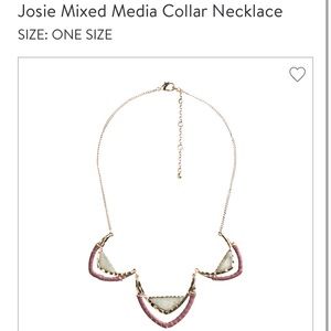 Mixed Media Collar Necklace